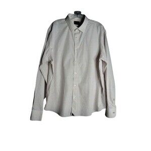 Untuckit Long Sleeve Button Down Shirt Multicolored Checkered Print Mens Size XL